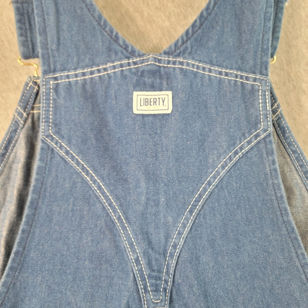 Liberty Denim Bib Overalls Mens 38x32 Jean Workwear Carpenter Utility Farm - Picture 9 of 15